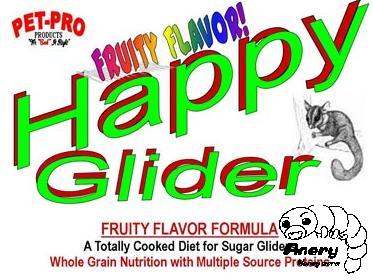 Pet-Pro　HappyGlider　Fruity Flavor〈フクロモモンガフード〉好反応　みずみずしい果物のいい香り　ハッピーグライダー・フルーティーフレーバー　
