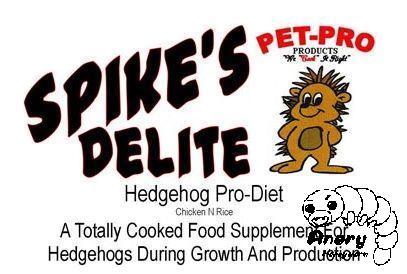 Pet-Pro　Spike's Delite　Pro-Diet〈ハリネズミフード〉当店売り上げNo1フード　食いつきが違います　全年齢対応　総合バランス栄養食　スパイクスデライト　プロダイエット　黒