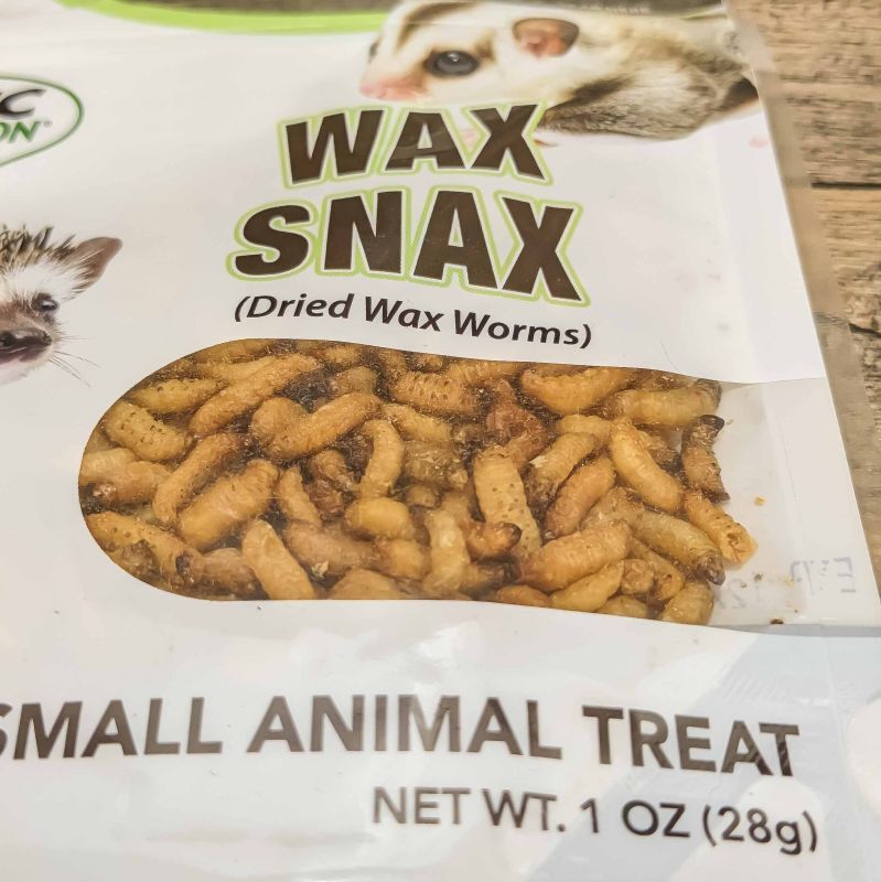 Exotic Nutrition ワックススナック モモンガ ハリネズミフード ドライハニーワーム 虫を食べさせよう